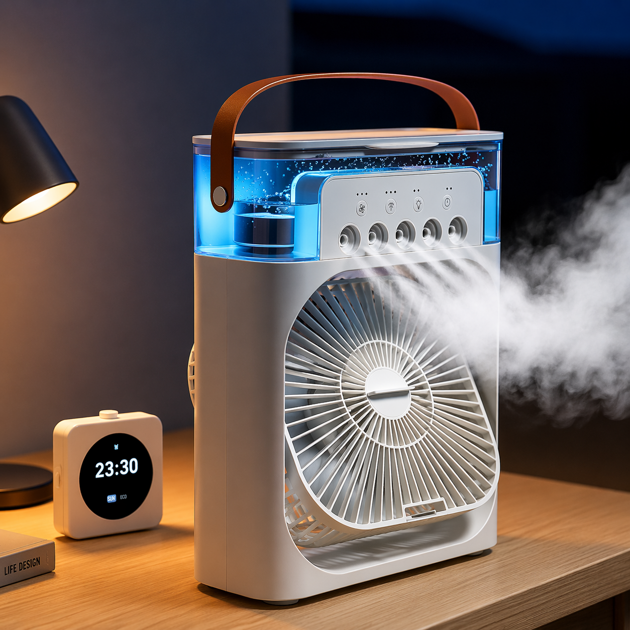 Portable Mini Air Cooler Fan – USB Powered Personal AC with Water Cooling - ZUVEO