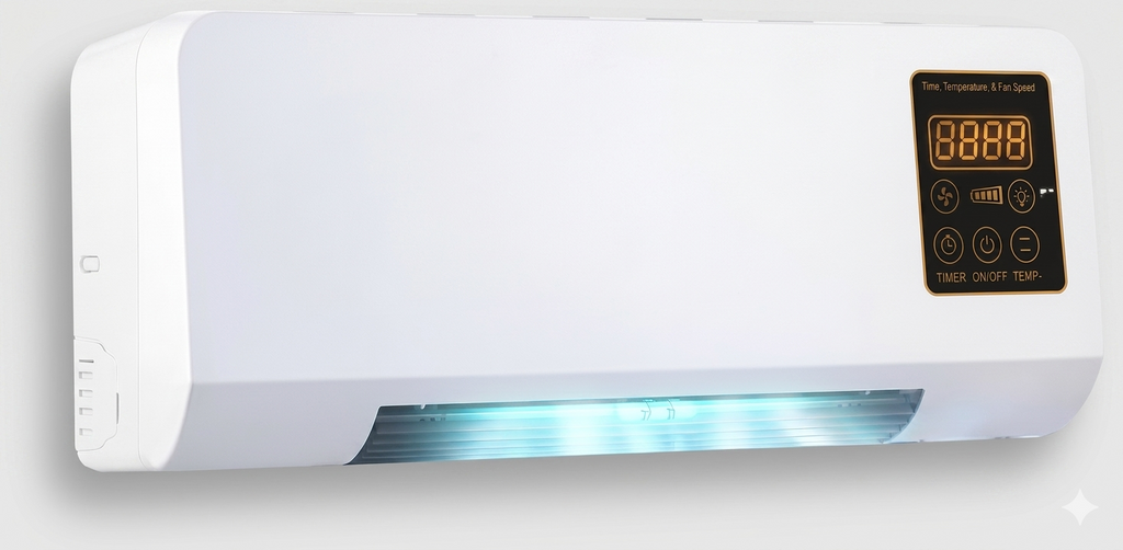 ❄️ Wall-Mounted Electric Air Heater & Cooler – Smart Comfort for Every Season - ZUVEO