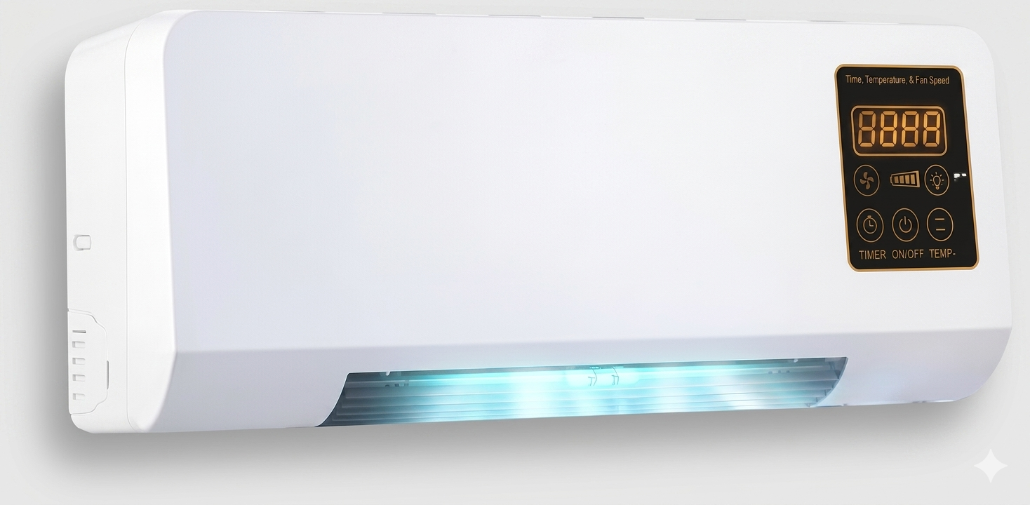 ❄️ Wall-Mounted Electric Air Heater & Cooler – Smart Comfort for Every Season - ZUVEO
